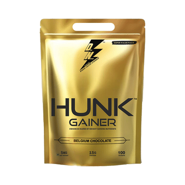 Divine Nutrition Hunk Gainer Powder Belgium Chocolate