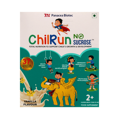 Chilrun No Sucrose | No Added Sugar | 37 Essential Nutrients | Healthy, Energetic, And Strong Vanilla
