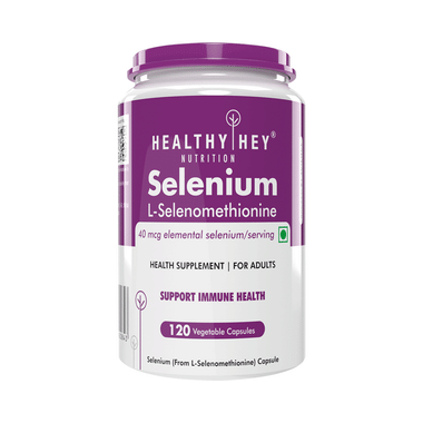 HealthyHey Nutrition Selenium 40mcg | Vegetable Capsule For Immune Health