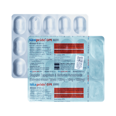 Sitapride DM 10mg/1000mg/100mg Tablet