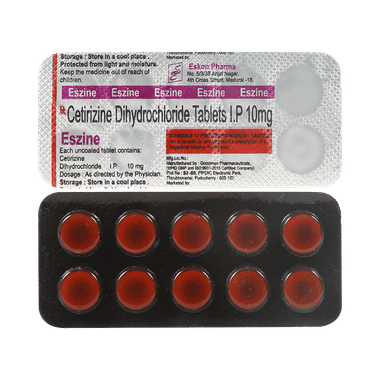 एस्ज़ाइन 10mg टैबलेट