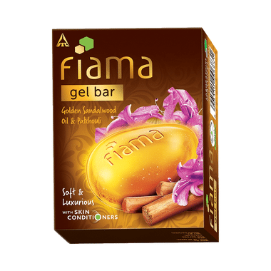 Fiama Gel Bar (125gm Each) Golden Sandawood Oil & Patchouli