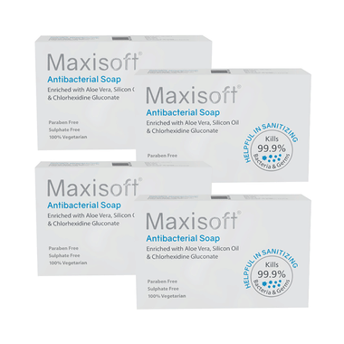 Maxisoft Antibacterial Soap (75gm Each)