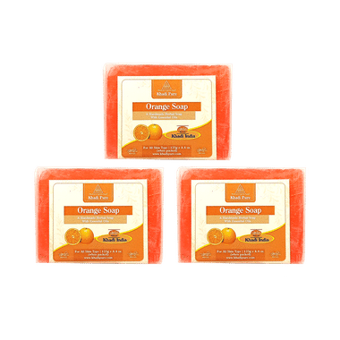 Khadi Pure Orange Soap (125gm Each)