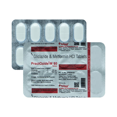 Practozide M 80mg/500mg Tablet