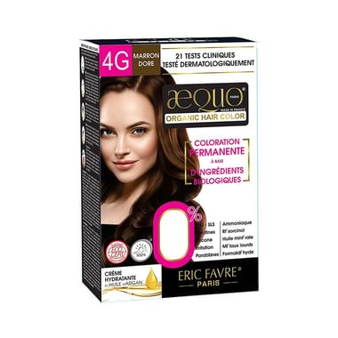 Aequo Organic Hair Color Golden Brown 4G