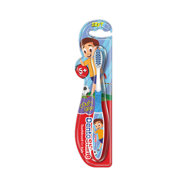 DentoShine Comfy Grip Toothbrush For Kids Blue Age 5+