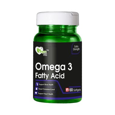 Vegan Bit Omega 3 Fatty Acid With EPA & DHA | Softgel For Bones, Heart & Cholesterol Levels