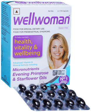 Wellwoman Health Supplement Capsule with Vitamins & Minerals | For Premenstrual Syndrome