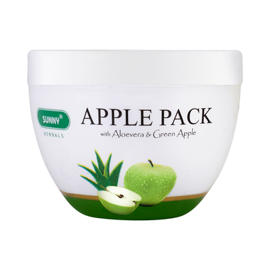 Sunny Herbals Apple Pack With Aloevera Almond Oil & Green Apple