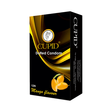 Cupid Dotted Condom Mango