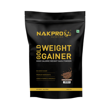 Nakpro Nutrition Gold Weight Gainer Powder Chocolate