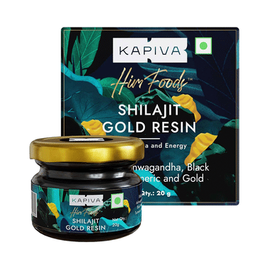 Kapiva Shilajit Gold Resin with Ashwagandha, Black Musli & Gokshura | For Stamina & Energy