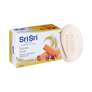 Sri Sri Tattva Sandal Soap | Relaxes, Refreshes & Rejuvenates The Skin