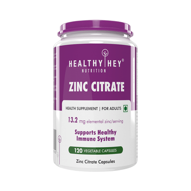 HealthyHey Nutrition Zinc Citrate Vegetable Capsule