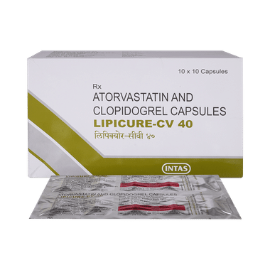 Lipicure CV 40mg/75mg Capsule