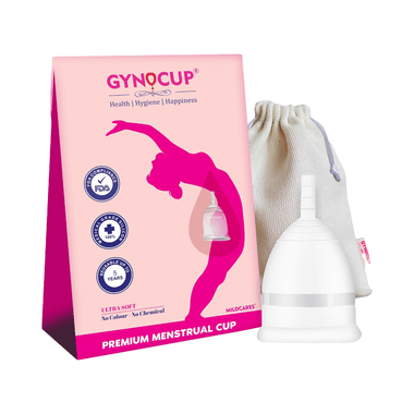 Gynocup White Reusable Menstrual Cup Large