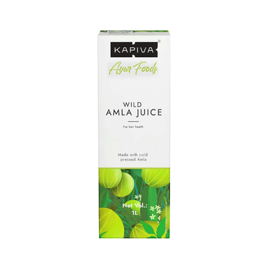 Kapiva Wild Amla Juice | Healthy Hair & Skin | Natural Source Of Vitamin C |No Added Sugar (1 Ltr Each)