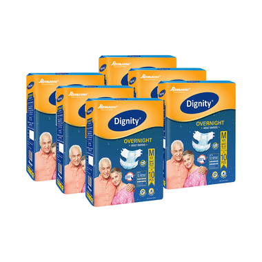 Dignity Overnight Adult Diaper (10 Each) Medium