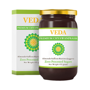 Veda Premium Chyawanprash With Almonds, Saffron, Raisins & Jaggery Sugar Free