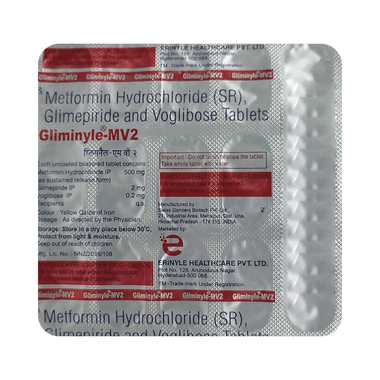 Gliminyle MV 2 Tablet SR