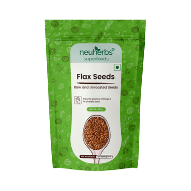 Neuherbs Flax Seeds With Omega 3 For Healthy Heart | Gluten Free