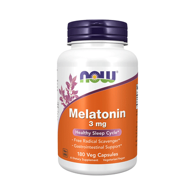 Now  Melatonin 3mg Veg Capsule