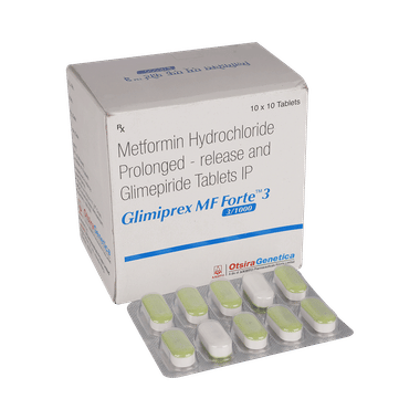 Glimiprex MF Forte 3mg/1000mg Tablet