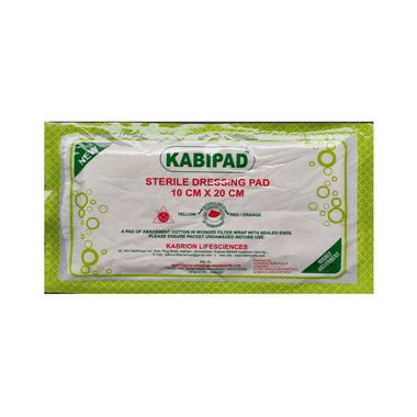 Agarwals Kabiron Kabipad Premium Combine Sterile Dressing Surgicals Pad 10cm x 20cm