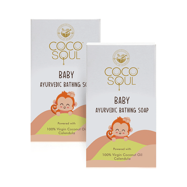 Coco Soul Baby Ayurvedic Bathing Soap (75gm Each)