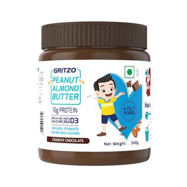 Gritzo 4 To 7 Years Peanut Almond Butter Crunchy Chocolate