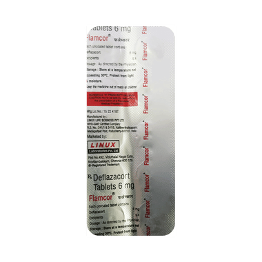 फ्लैम्कोर 6mg टैबलेट
