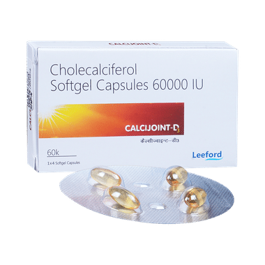 Calcijoint D3 Softgel Capsule For Bone, Joint And Muscle Care Capsule