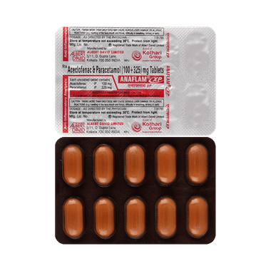 Anaflam XP 100mg/325mg Tablet