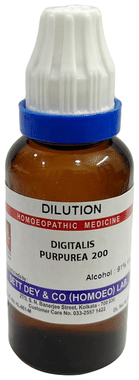 Sett Dey Digitalis Purpurea Dilution 200 Sett Dey Digitalis Purpurea Dilution 200