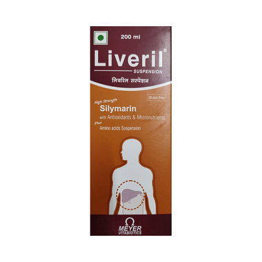 Liveril Silymarin Suspension With Antioxidants & Micronutrients | Gluten-Free