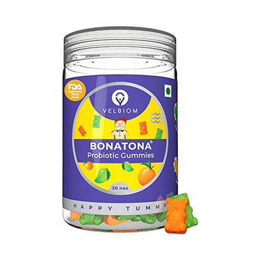 Velbiom Bonatona Probiotic Gummies Kaccha Mango X Tangy Orange