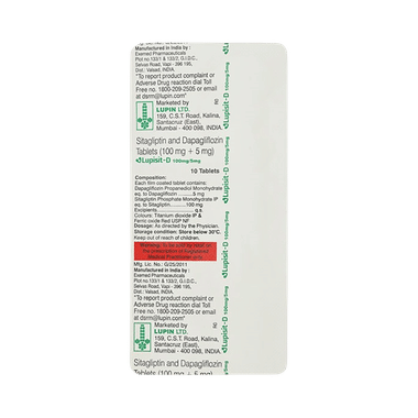 Lupisit D 5mg/100mg Tablet