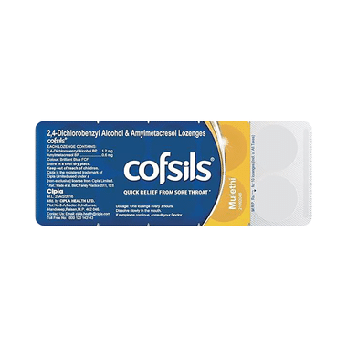 Cofsils For Quick Relief From Sore Throat Lozenges Mulethi