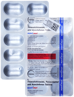 Myoril Maxx 4mg/100mg/325mg Tablet
