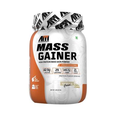 Advance MuscleMass High Protein Mass Gainer Powder Vanilla Cream