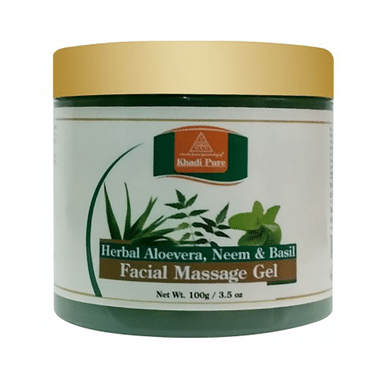 Khadi Pure Herbal Aloe Vera, Neem & Basil Face Massage Gel