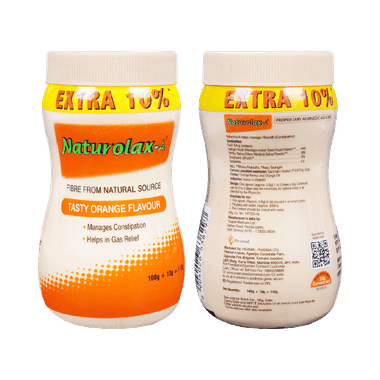 Naturolax -A Powder | For Constipation, Gas & Stomach Care | Flavour Tasty Orange