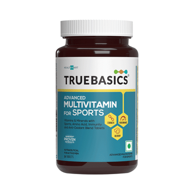 TrueBasics Advanced Multivitamin For Sports With Amino Acids & Antioxidants | For Immunity, Strength & Recovery | Tablet