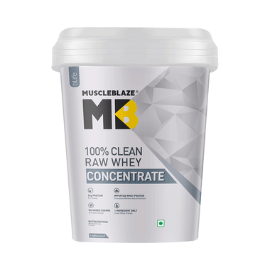 MuscleBlaze Raw Whey Protein | | Light & Clean Protein | Easy To Digest Powder Unflavoured