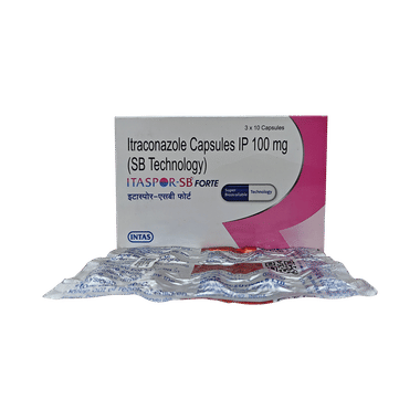 Itaspor SB Forte 100mg Capsule