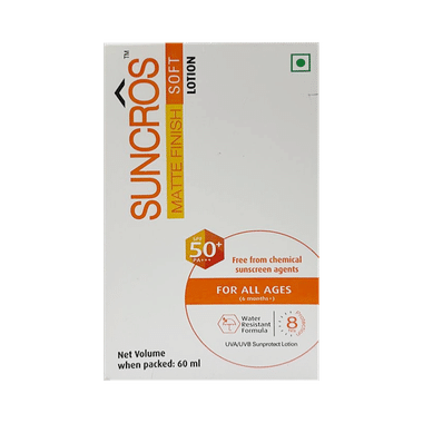 Suncros Soft SPF 50+ Sunscreen PA+++ | Water-Resistant Lotion SPF 50+ PA+++