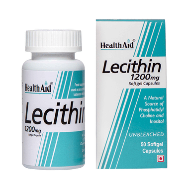 HealthAid Lecithin 1200 mg  Soft Gelatin Capsule