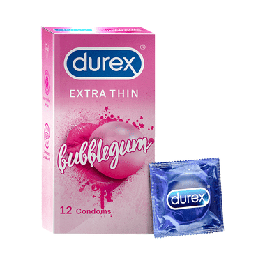 Durex Extra Thin Condom Bubblegum