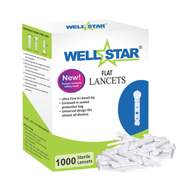 Wellstar Flat Lancets White